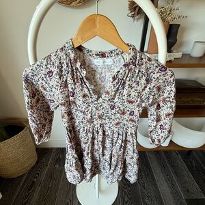 Girl Floral Print Top - Zara